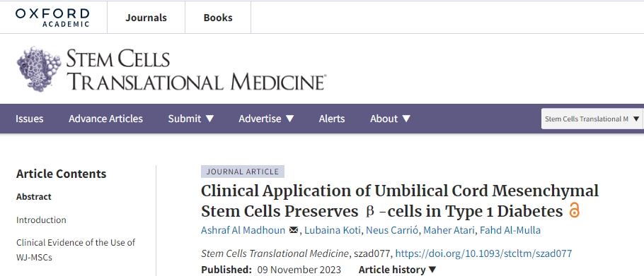 干細胞治療1型糖尿病，多個臨床案例表明干細胞可有效保護胰腺β細胞功能