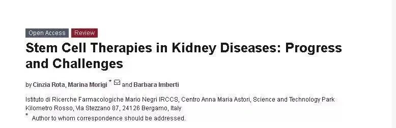 腎臟疾病的干細胞治療：進展與挑戰