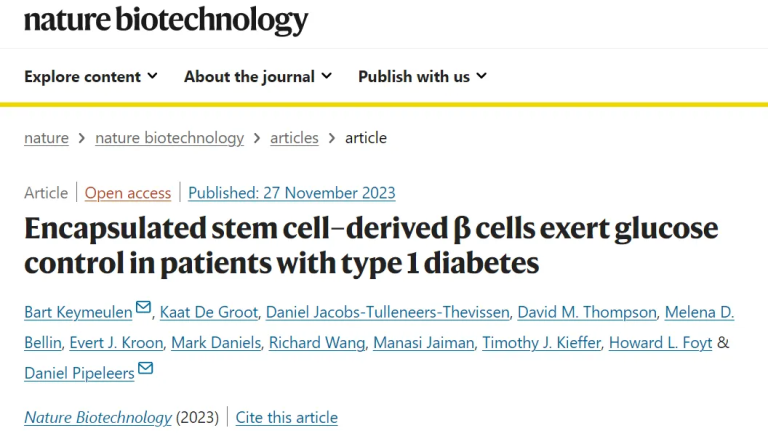 干細胞治療1型糖尿病的治療效果如何？
