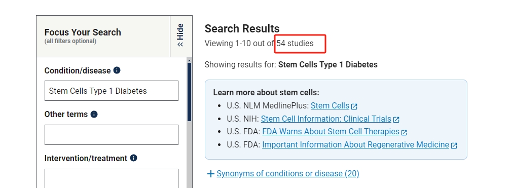 干細(xì)胞治療1型糖尿病的臨床研究進(jìn)展