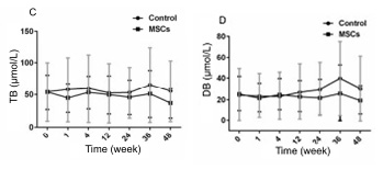 人臍帶間充質干細胞（hUC-MSC）治療對肝硬化失代償期患者肝功能的影響