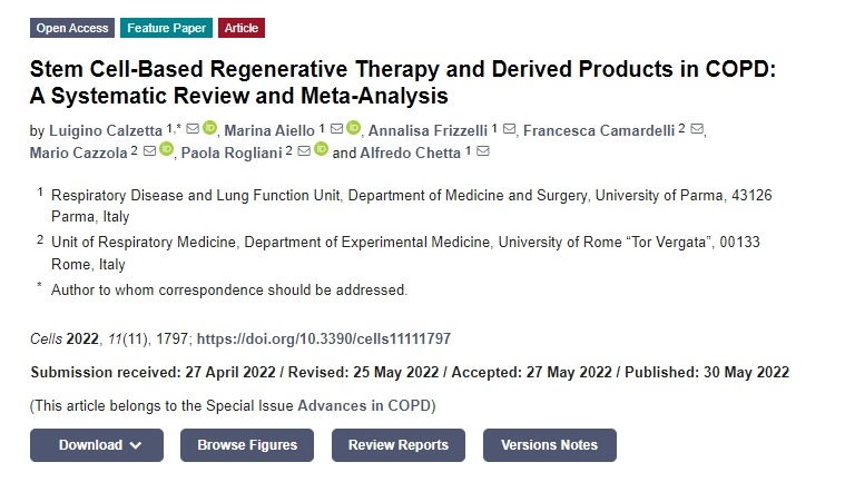 基于干細(xì)胞的慢阻肺再生療法及其衍生產(chǎn)品：系統(tǒng)評(píng)價(jià)和薈萃分析
