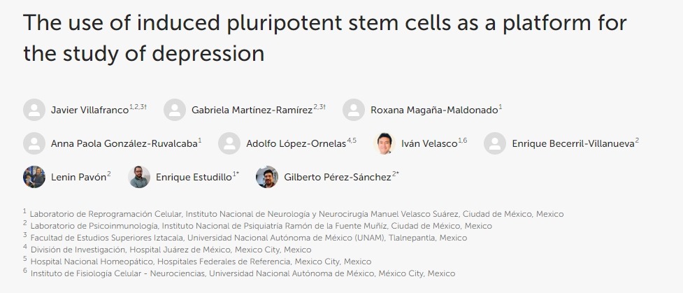 利用誘導性多能干細胞作為研究抑郁癥的平臺 利用誘導性多能干細胞作為研究抑郁癥的平臺