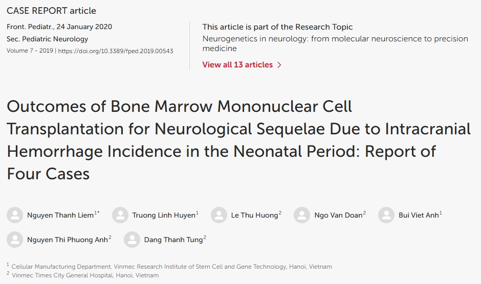骨髓單核細(xì)胞移植治療新生兒顱內(nèi)出血后遺癥的療效觀察：附4例報(bào)告