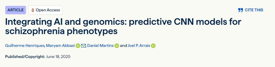 整合人工智能和基因組學：精神分裂癥表型的預測 CNN 模型