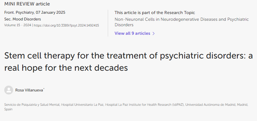 干細(xì)胞療法治療精神疾病:未來幾十年的真正希望 干細(xì)胞療法治療精神疾病:未來幾十年的真正希望