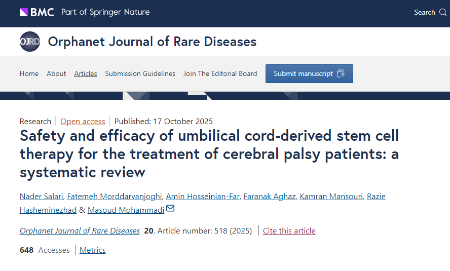 臍帶血干細(xì)胞療法治療腦癱患者的安全性和有效性：系統(tǒng)評(píng)價(jià)